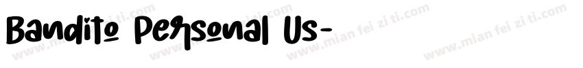 Bandito Personal Us字体转换